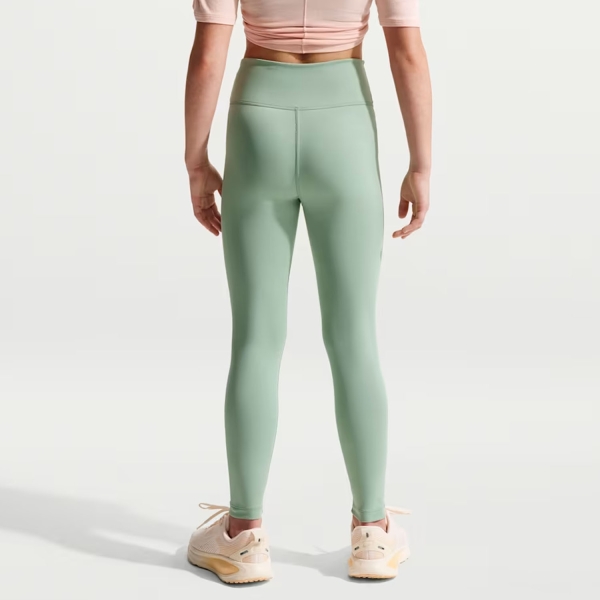 Nike One Swoosh Tights Niña - Steam/White