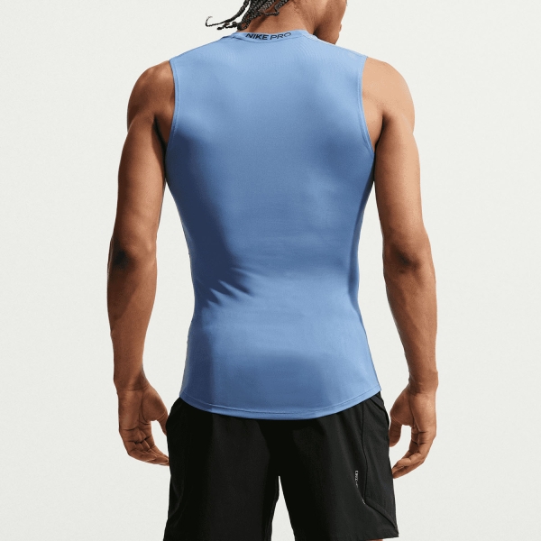 Nike Pro Dri-FIT Logo Top - Indigo Storm/Black