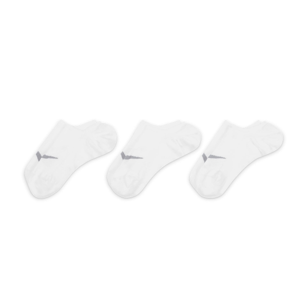 Nike Everyday Plus Lightweight x 3 Socks - White/Wolf Grey