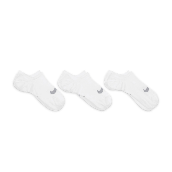 Nike Everyday Plus Lightweight x 3 Socks - White/Wolf Grey