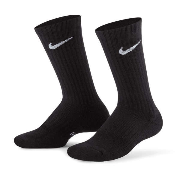 Nike Everyday Crew x 3 Calcetines Niños - Black/White