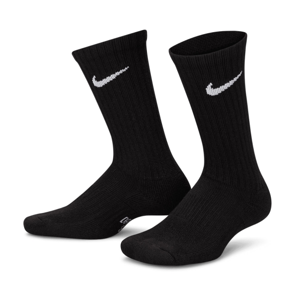 Muñequeras de Padel Nike Everyday Crew x 6 Calcetines Ninos  Black/White SX6910010