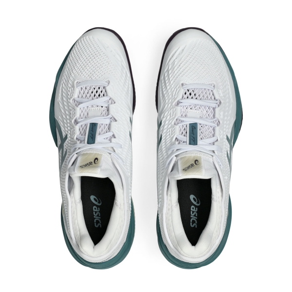 ASICS Court FF 3 Clay - White/Foggy Teal