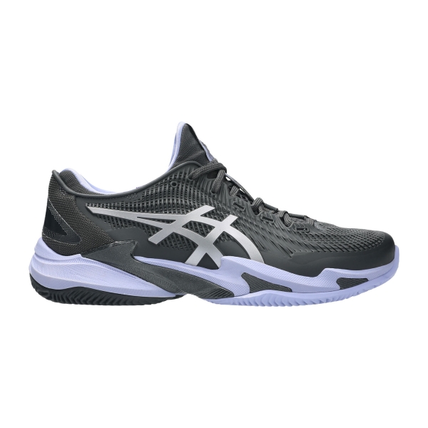 Scarpe Padel Uomo ASICS Court FF 3 Clay Night Energy  Graphite Grey/Pure Silver 1041A570020
