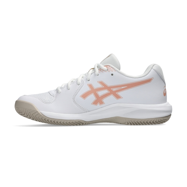 ASICS Gel Dedicate 9 Clay - White/Cantaloupe