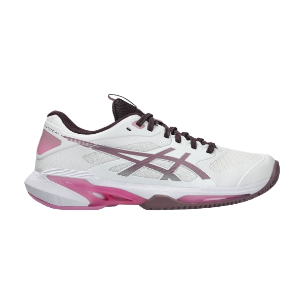 Women's Padel Shoes ASICS Solution Speed FF 4 Clay  White/Dusty Mauve 1042A305102