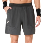 ASICS Match Laser Cut 7in Shorts - Graphite Grey/Night Energy ASICS Match Laser Cut 7in Shorts - Graphite Grey/Night Energy