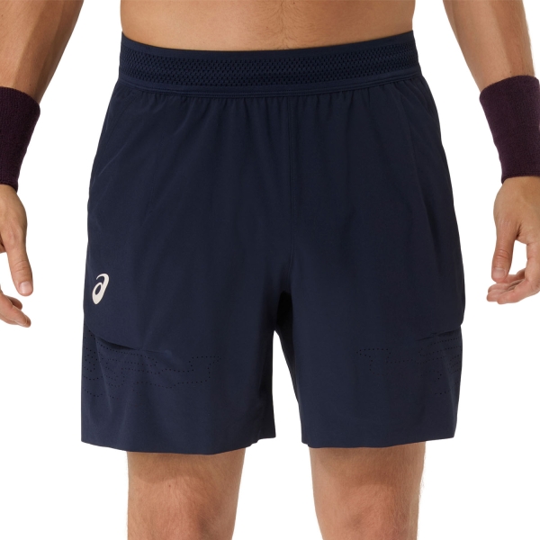 Men's Padel Shorts ASICS Match Laser Cut 7in Shorts  Midnight 2041A421400