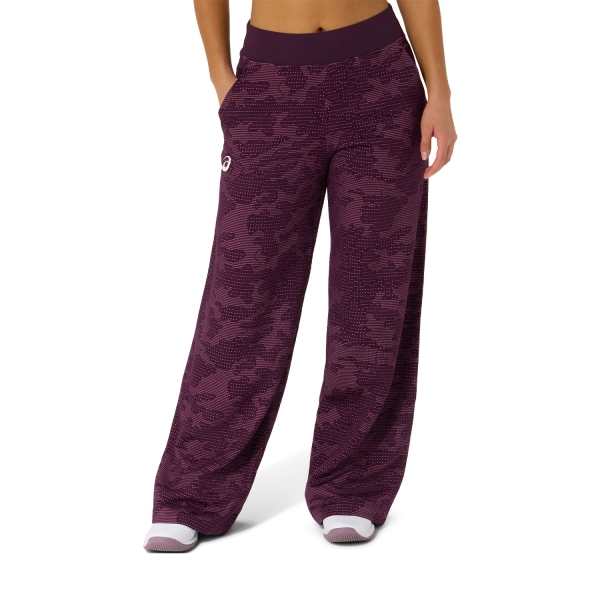 Women's Padel Pants and Tights ASICS Match NY Pants  Dark Aubergine 2042A462500