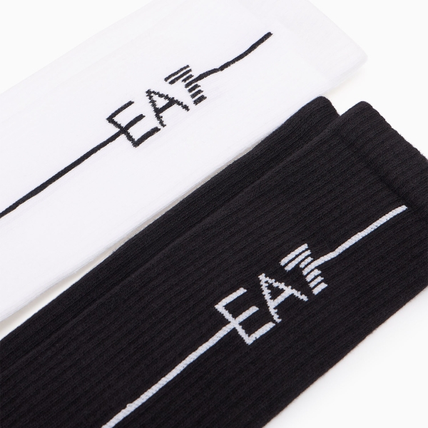 EA7 Pro x 2 Socks - Nero/Bianco