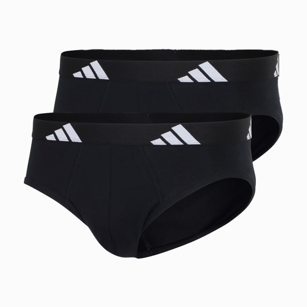 Men's Underwear adidas Active Flex x 2 Briefs  Black 4AM021000