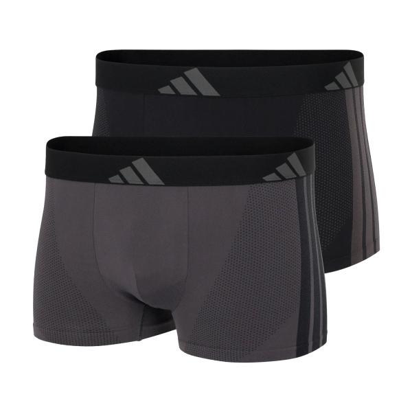 Men's Underwear adidas Active Seamless Micro x 2 Boxer  Black/Carbon 4AM027900