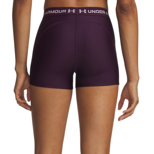 Under Armour HeatGear Pro 3in Shorts - Purple Echo/Mauve Pink