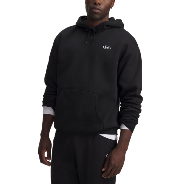 Camiseta y Sudadera Padel Hombre Under Armour Rival FLC Sudadera  Ultimate Black/White 60134480008