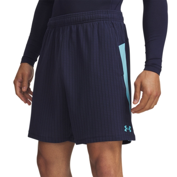 Men's Padel Shorts Under Armour Tech Vent Jacquard 7in Shorts Midnight Navy/Fresco Blue 60137950410