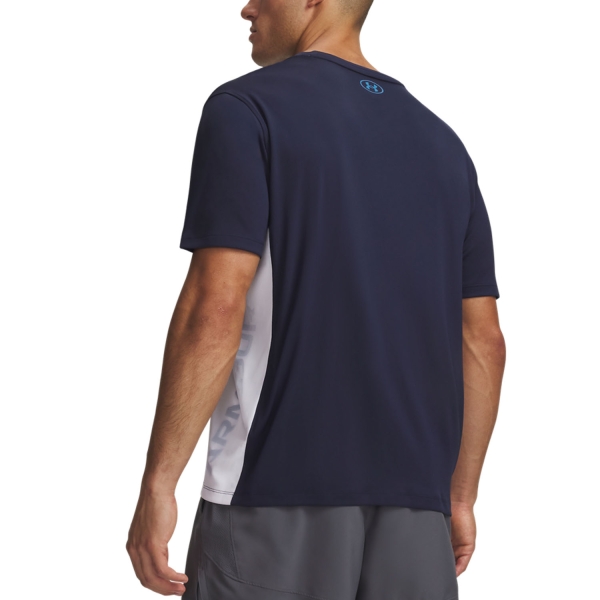 Under Armour Tech Utility Pro T-Shirt - Midnight Navy/White/Aegean Blue