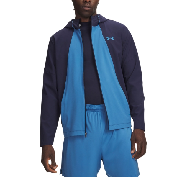 Chaqueta Padel Hombre Under Armour Tech Utility Woven Chaqueta  Midnight Navy/Aegean Blue 60138040411