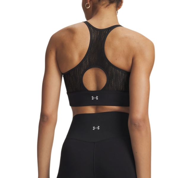 Under Armour Vanish Elite Mesh Top - Ultimate Black/White/Metallic Silver