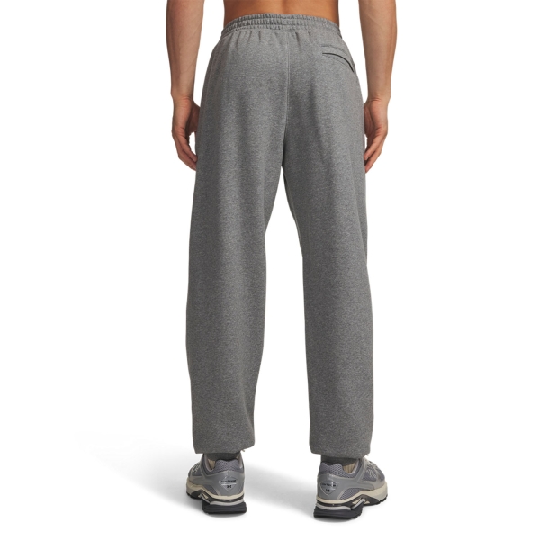 Under Armour Rival Fleece Pro Pantalones - Castlerock Light Heather/White