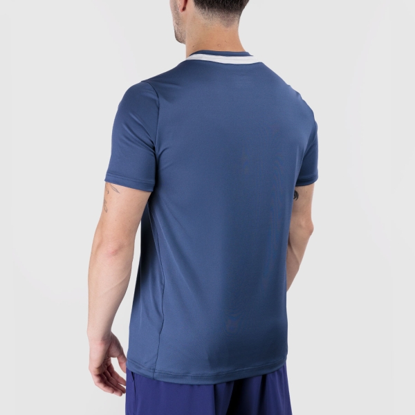 Mizuno Logo Maglietta - Insignia Blue/Cloudscape