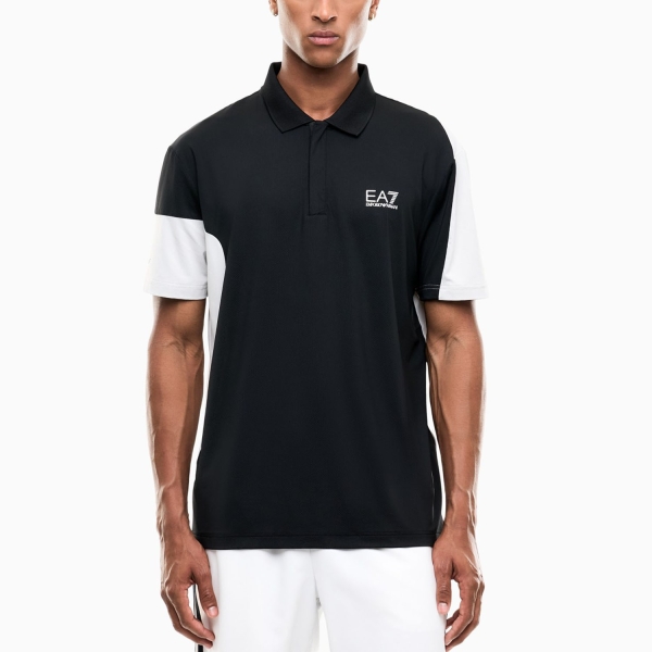 Men's Padel Polo EA7 Pro Performance Polo  Black 7M002493AF13689UC001