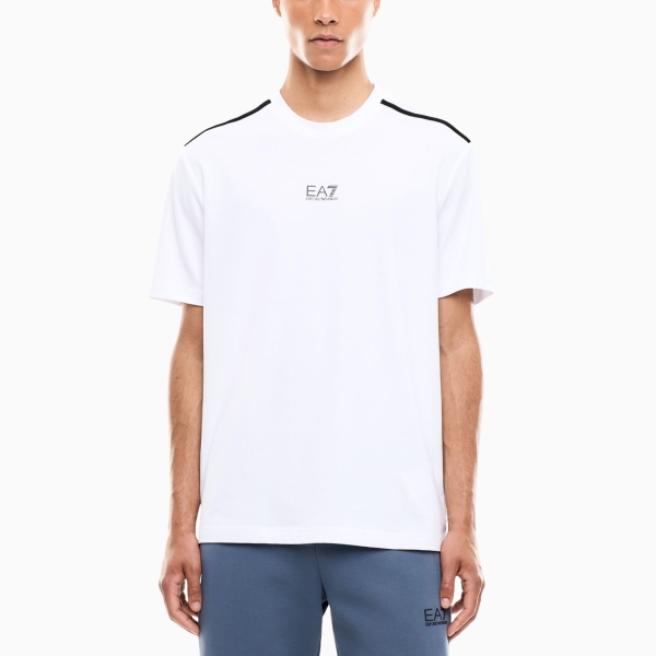 Men's T-Shirt Padel EA7 Natural VENTUS7 TShirt  White 7M002568AF21787U0002