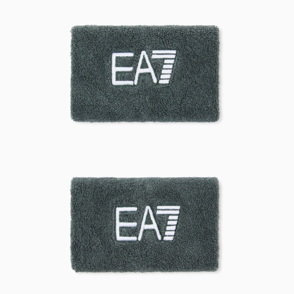 Muñequeras de Padel EA7 Pro Munequeras  Silver Pine/White 7X000845AF27641M7272