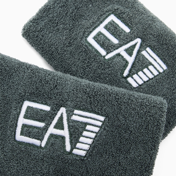 EA7 Pro Muñequeras - Silver Pine/White