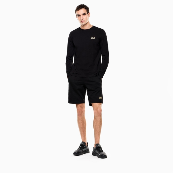EA7 Train Core 9in Shorts - Black/Gold