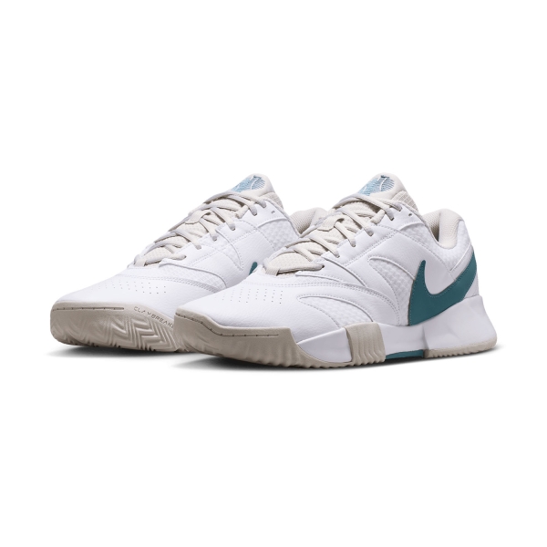 Nike Court Lite 4 Clay - White/Smokey Blue/Light Bone/New Slate