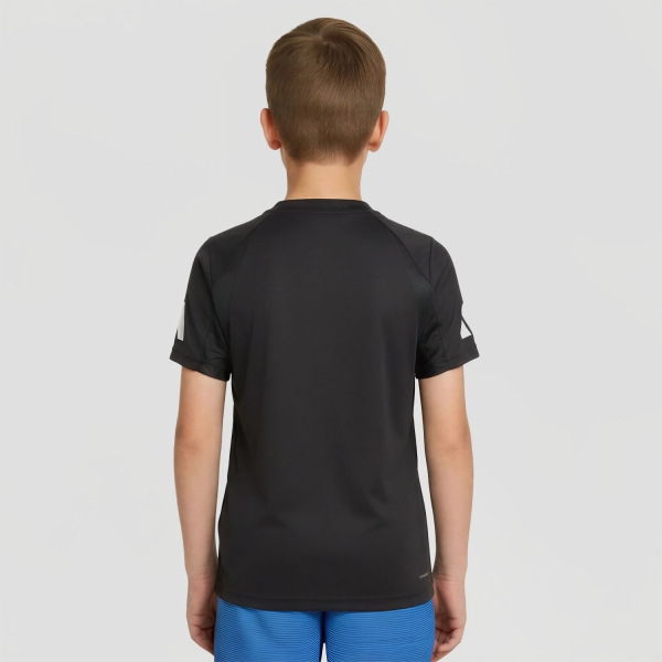 adidas Club 3 Stripes Logo Camiseta Niño - Black