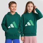 adidas Essentials Felpa Bambini - Collegiate Green/White/Clear Mint/Court Green
