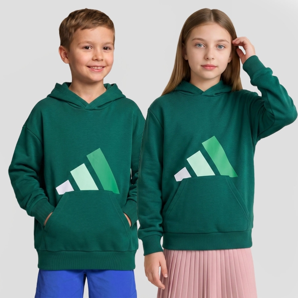 Tuta e Felpa Padel Bambino adidas Essentials Felpa Bambini  Collegiate Green/White/Clear Mint/Court Green KY8033