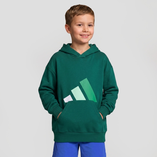 adidas Essentials Felpa Bambini - Collegiate Green/White/Clear Mint/Court Green