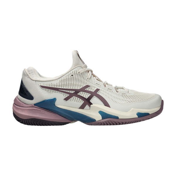 Women's Padel Shoes ASICS Court FF 3 Clay  Soft Oat/Dusty Mauve 1042A221250