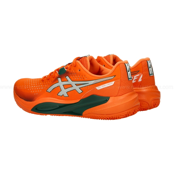 ASICS Gel Challenger 15 Padel - Energy Orange/Jewel Green