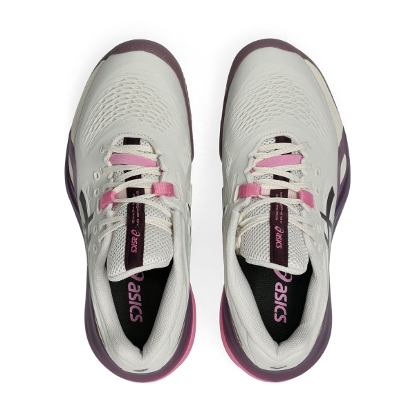 ASICS Gel Resolution X Clay - Soft Oat/Dark Aubergine