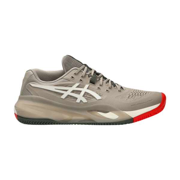 Scarpe Padel Uomo ASICS Gel Resolution X Clay  Greige/Soft Oat 1041A485200