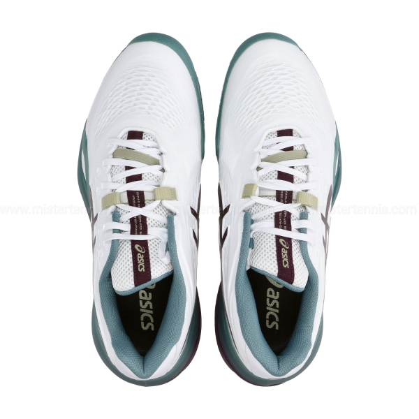 ASICS Gel Resolution X Clay - White/Dark Aubergine