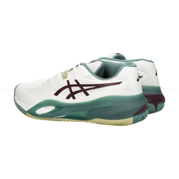 ASICS Gel Resolution X Clay - White/Dark Aubergine