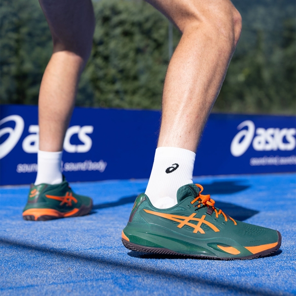 ASICS Gel Resolution X Padel - Jewel Green/Energy Orange