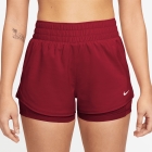 Nike One 2 in 1 3in Pantaloncini - Tough Red/White Nike One 2 in 1 3in Pantaloncini - Tough Red/White