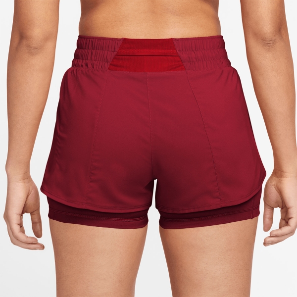 Nike One 2 in 1 3in Pantaloncini - Tough Red/White