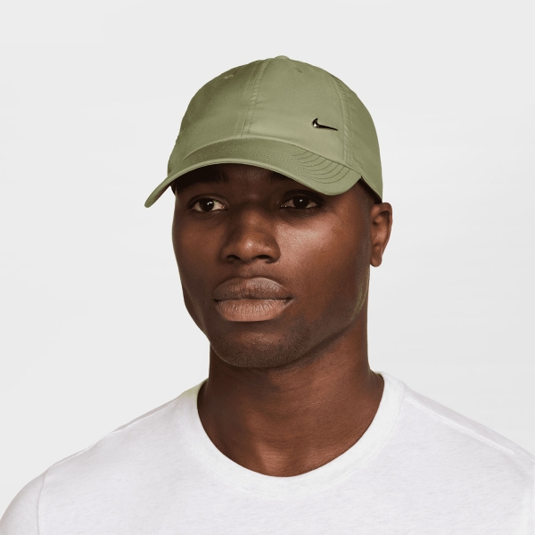 Padel Caps and Visors Nike DriFIT Club Cap  Dusty Olive/Metallic Silver FB5372377