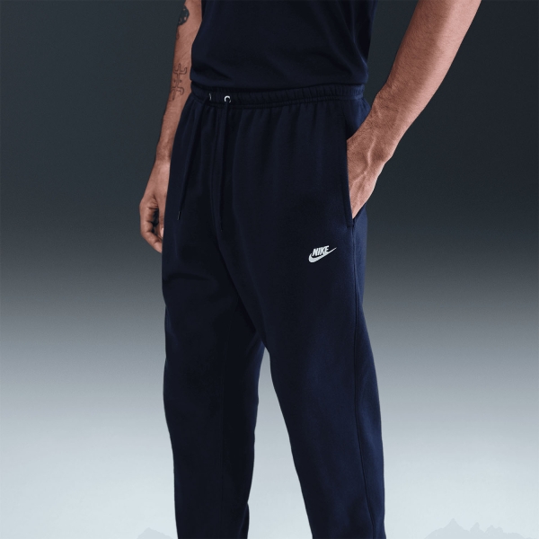 Nike Club Fleece Pantaloni - Obsidian/White