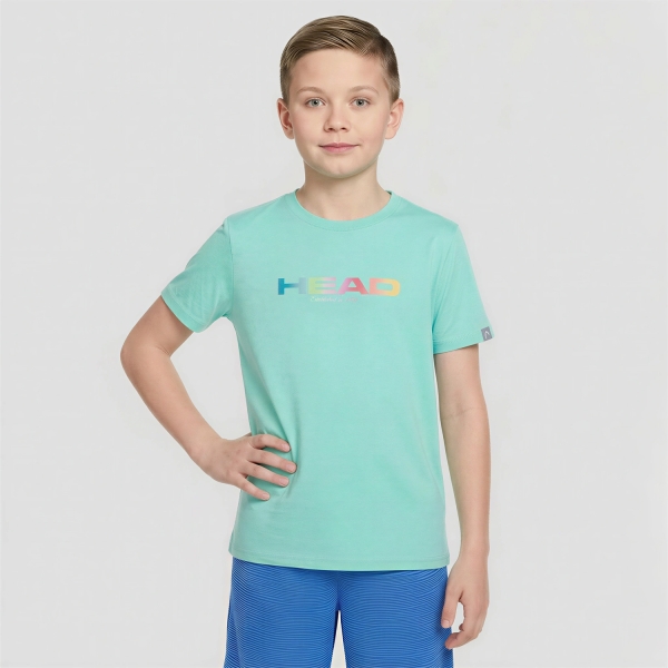 Top y Camisas Padel Niña HEAD Rainbow Logo Camiseta Ninos  Turquoise 816345TQ