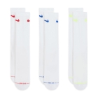 Nike Everyday Elevated x 3 Socks - White/Multi Color Nike Everyday Elevated x 3 Socks - White/Multi Color