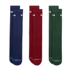 Nike Everyday Elevated x 3 Calcetines - Blue/Red/Green Nike Everyday Elevated x 3 Calcetines - Blue/Red/Green