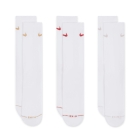 Nike Everyday Elevated x 3 Calcetines - White/Red/Yellow Nike Everyday Elevated x 3 Calcetines - White/Red/Yellow