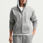 Nike Studio Fleece Hoodie - Dark Grey Heather/Sail